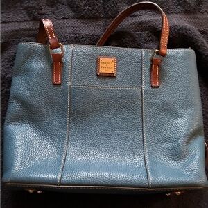 Dooney & Bourke Teal Leather Tote